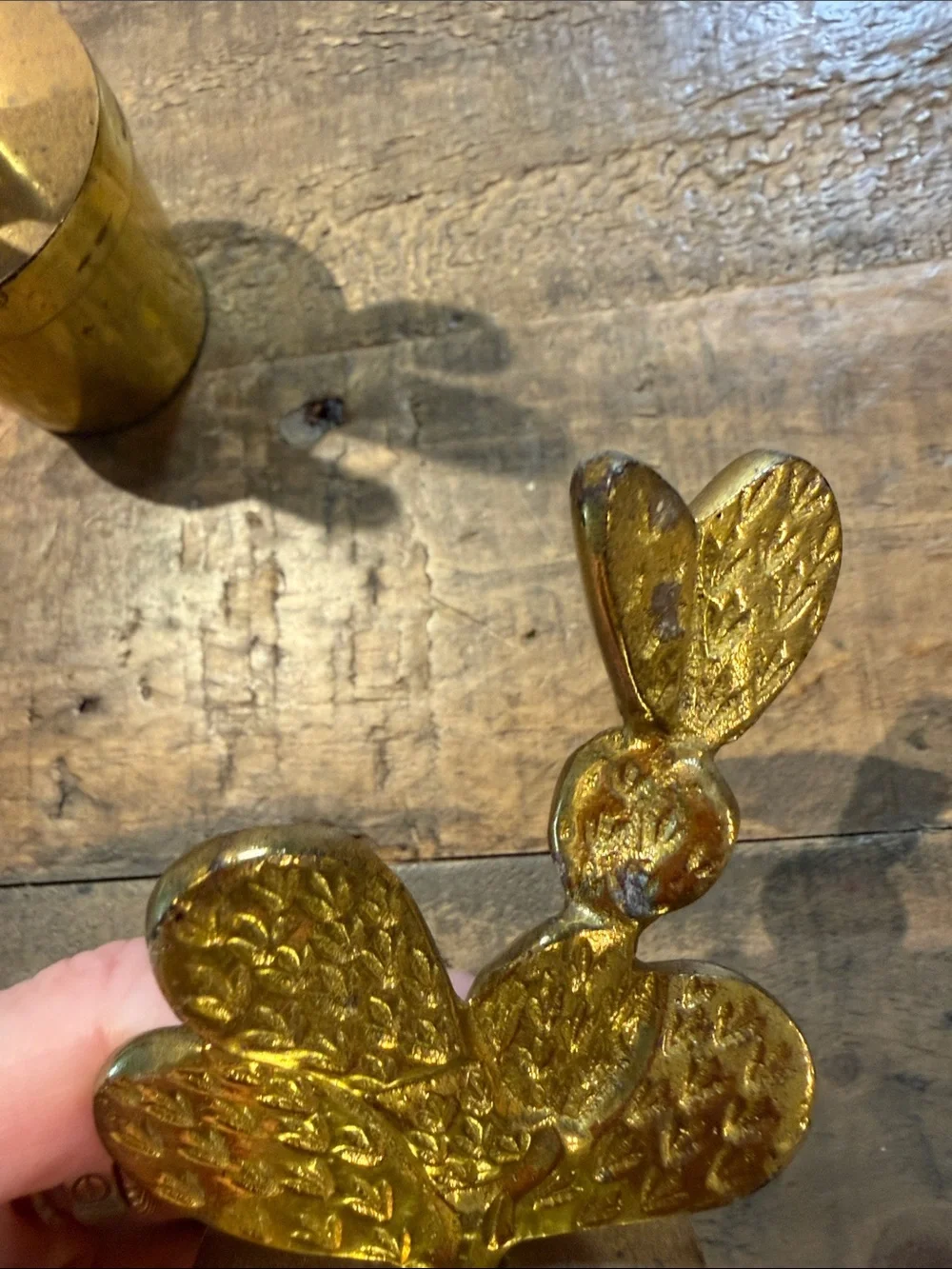 West Elm brass cactus figurine set - retired